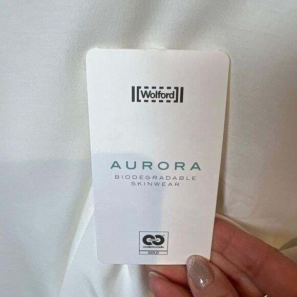 NWT Wolford Aurora Pure Top White L 52729 Biodegradable Skinwear Cradle to Cradl - Picture 12 of 14